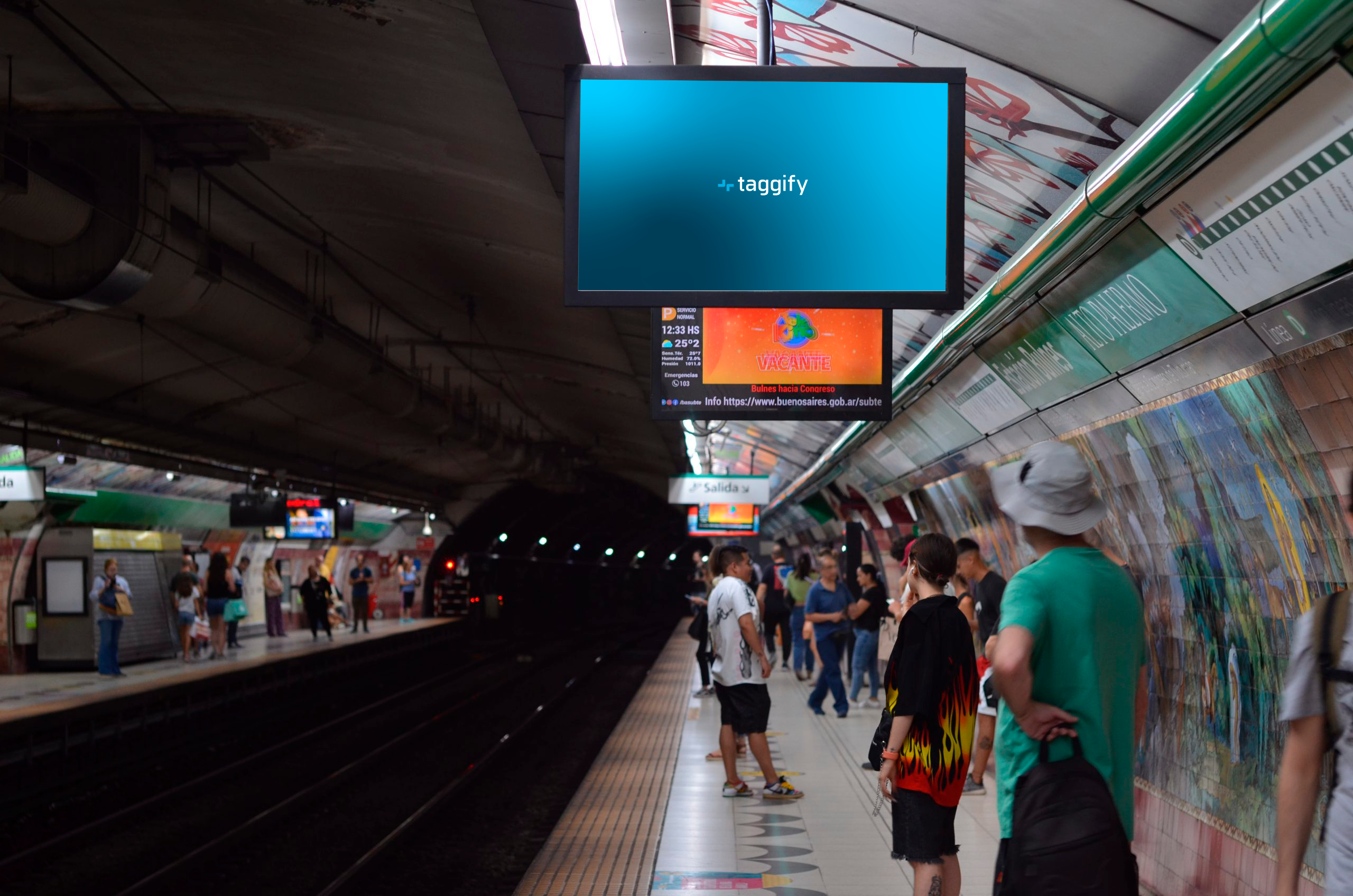 AR - CABA - SubTV Linea D - 78 Pantallas - CABA