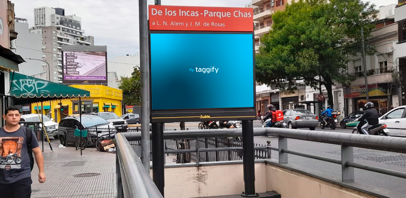 AR - CABA - Parque Chas - Subte Acceso: Los Incas G04 - CABA