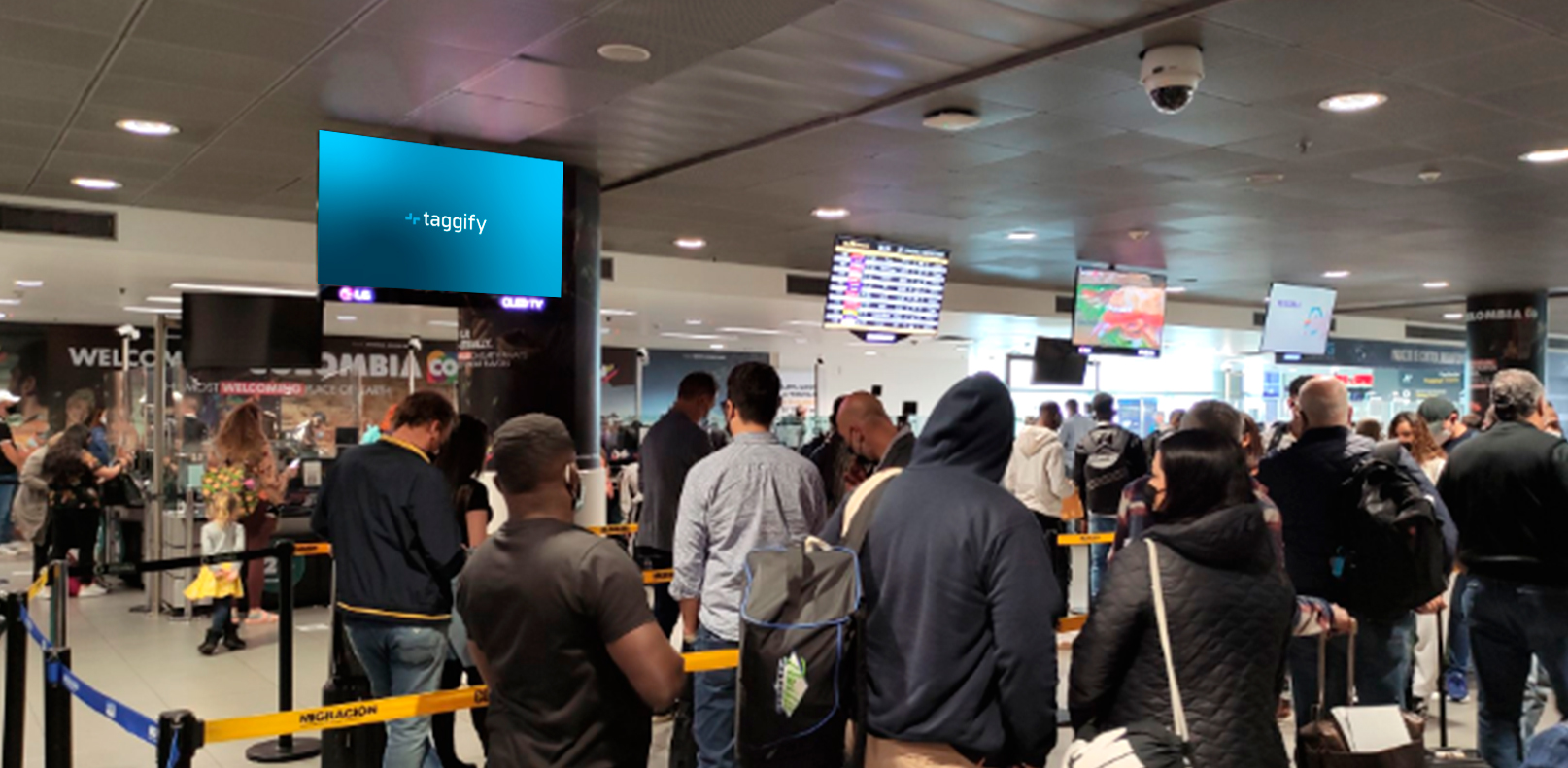 CO - Bogota - Aeropuerto - El Dorado - Filtros Inmigracion - Circuito - 5 Monitores (Premium) - El Dorado