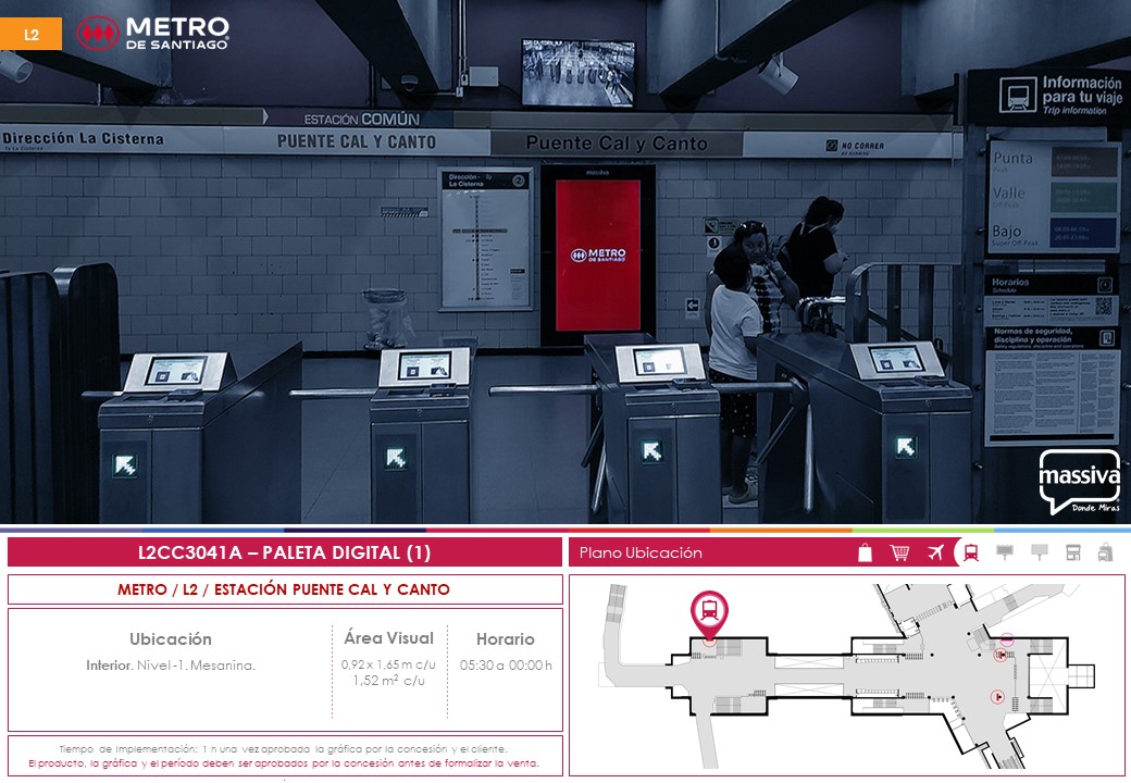 CL - Santiago - Est. Cal Y Canto - B - Santiago